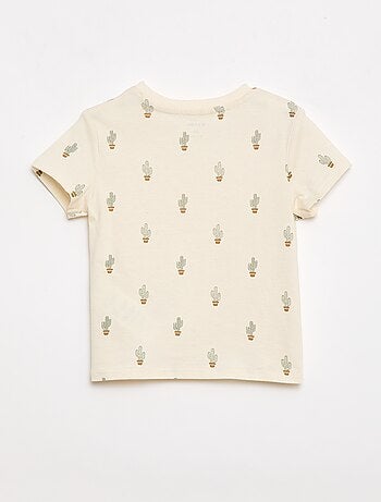 T-shirt uni en jersey coton