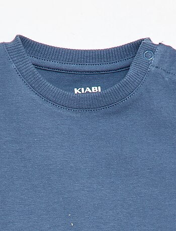 T-shirt uni en jersey coton