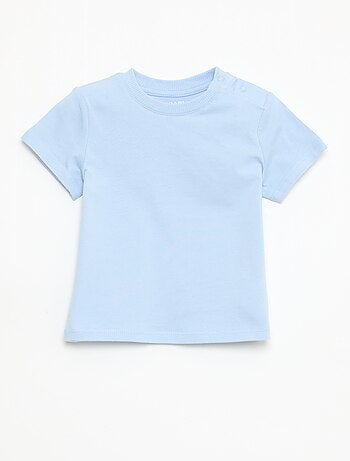 T-shirt uni en jersey coton