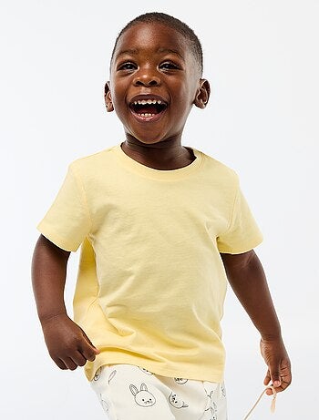 T-shirt uni en jersey coton