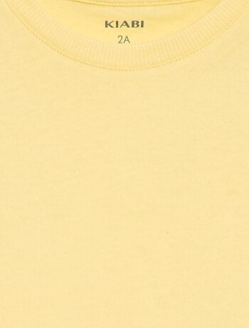 T-shirt uni en jersey coton
