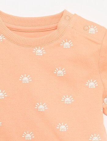 T-shirt uni en jersey coton