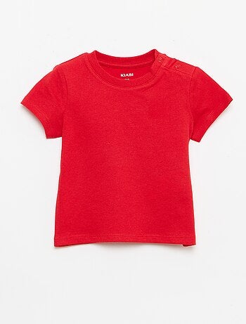 T-shirt uni en jersey coton