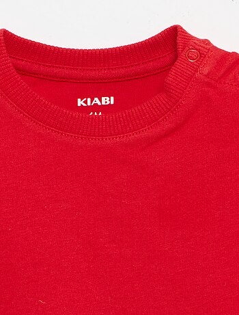 T-shirt uni en jersey coton
