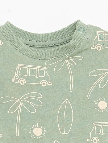 T-shirt uni en jersey coton