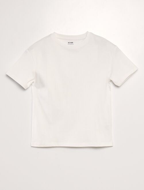 T-shirt uni en maille jersey épaisse - Tough Cotton™ - Kiabi