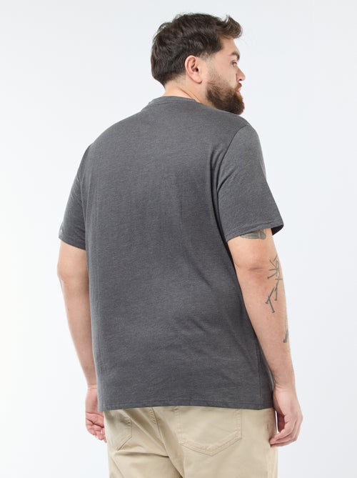 T-shirt uni en maille jersey - Kiabi