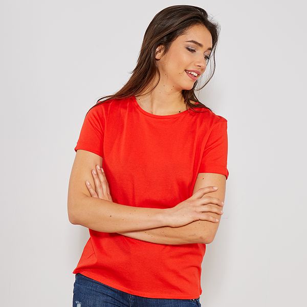 t shirt femme rouge