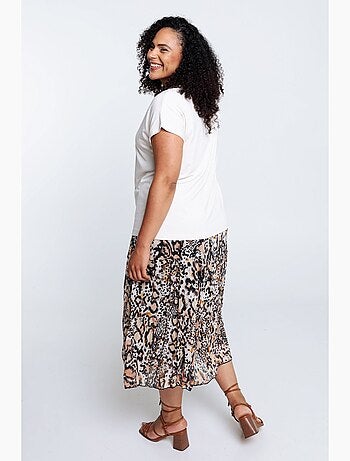 T-shirt uni en viscose