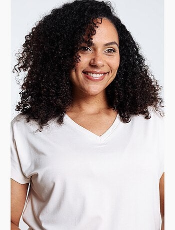 T-shirt uni en viscose