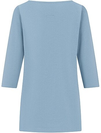 T-shirt uni manches ¾ col bateau pevia - regatta