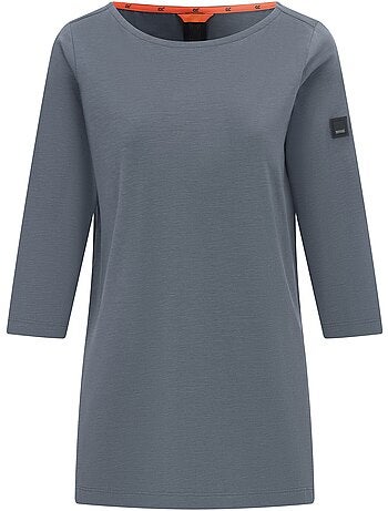 T-shirt uni manches ¾ col bateau pevia - regatta