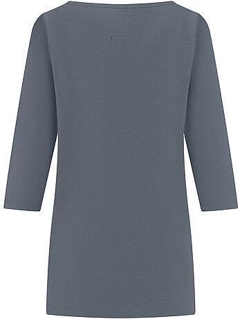 T-shirt uni manches ¾ col bateau pevia - regatta
