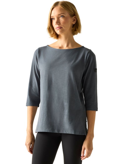 T-shirt uni manches ¾ col bateau pevia - regatta - Kiabi T-shirt uni manches ¾ col bateau pevia - regatta - Kiabi
