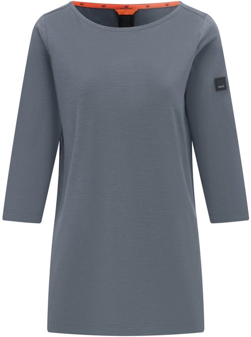 T-shirt uni manches ¾ col bateau pevia - regatta - Kiabi T-shirt uni manches ¾ col bateau pevia - regatta - Kiabi