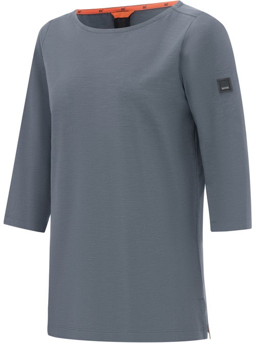 T-shirt uni manches ¾ col bateau pevia - regatta - Kiabi T-shirt uni manches ¾ col bateau pevia - regatta - Kiabi