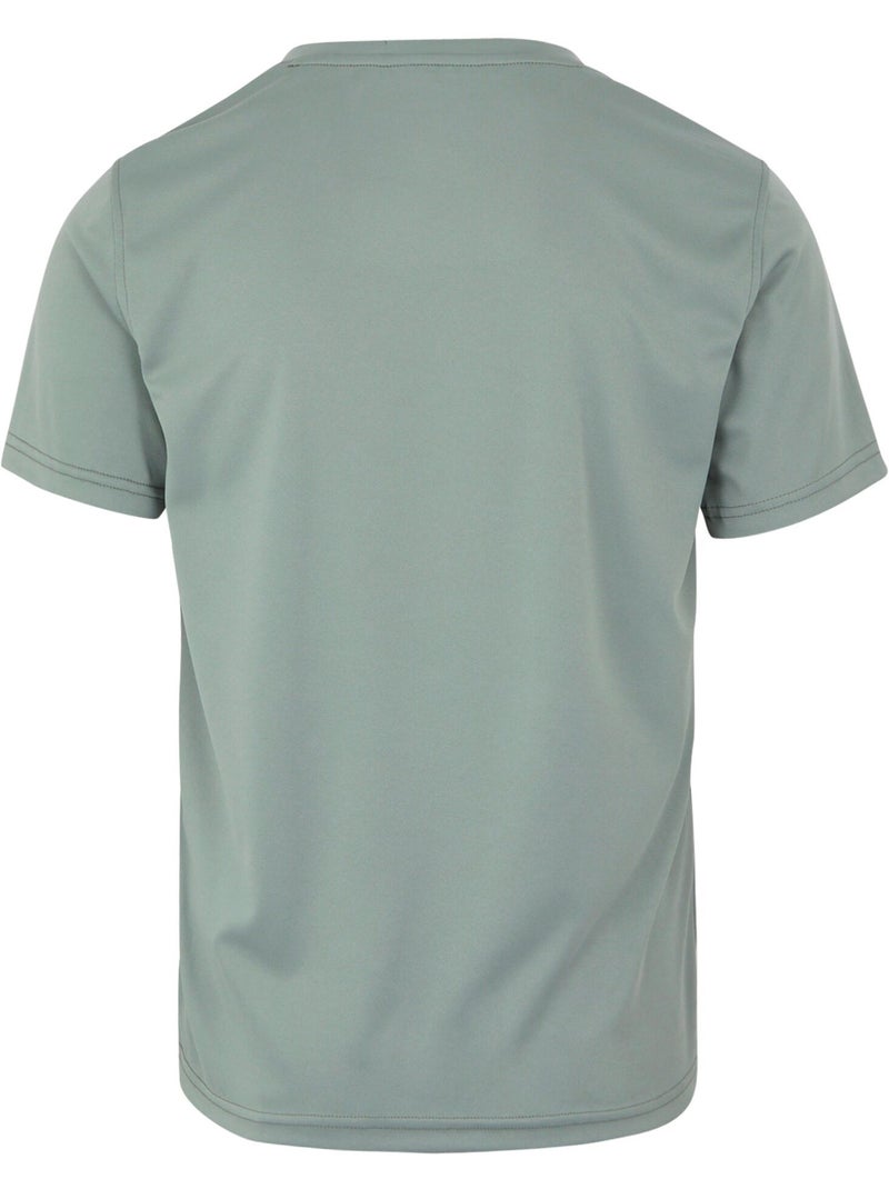 T-shirt uni manches courtes à col v fingal - regatta Gris Vert - Kiabi