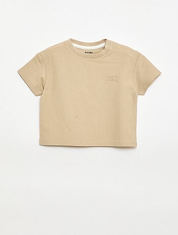 T-shirt rayé manches courtes en coton