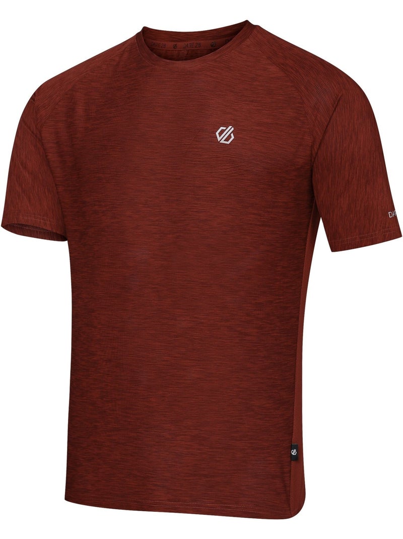 T-shirt uni manches courtes power up - dare 2b Rouge foncé - Kiabi
