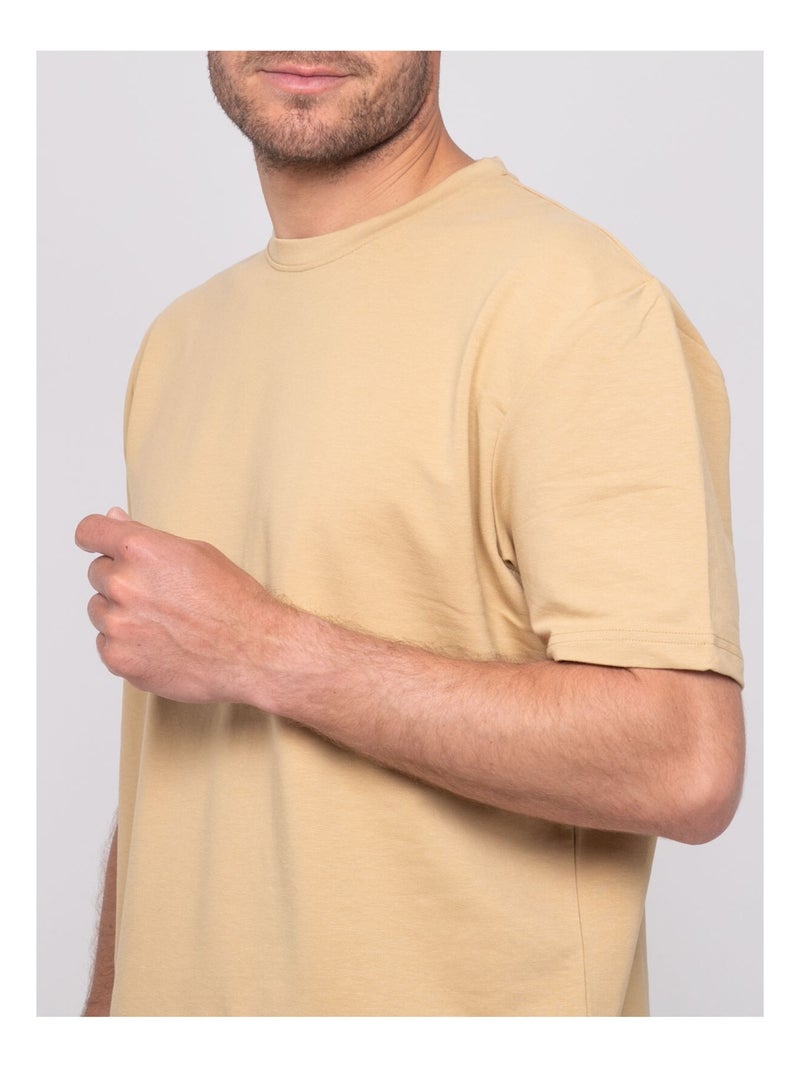 T-shirt uni NIMY Beige - Kiabi