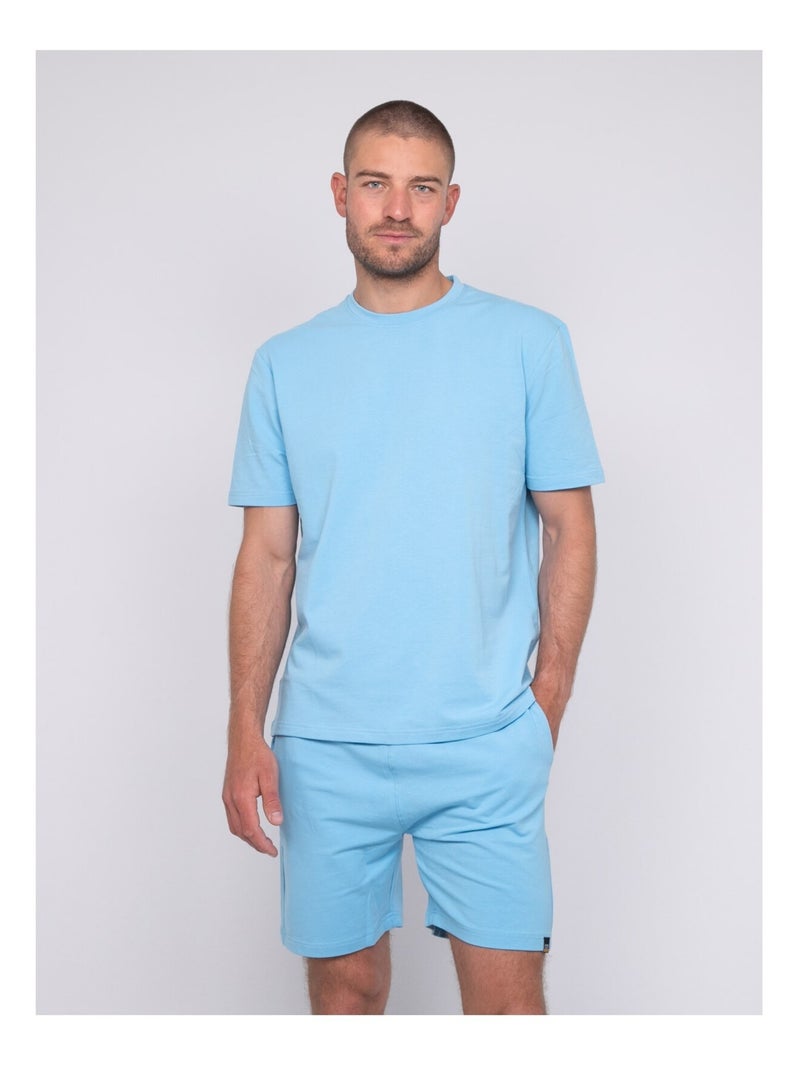 T-shirt uni NIMY Bleu ciel - Kiabi