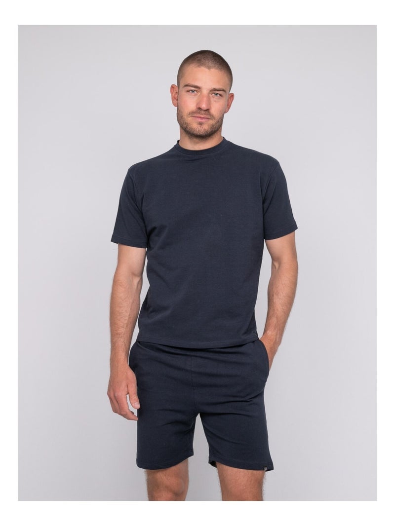 T-shirt uni NIMY Bleu marine - Kiabi