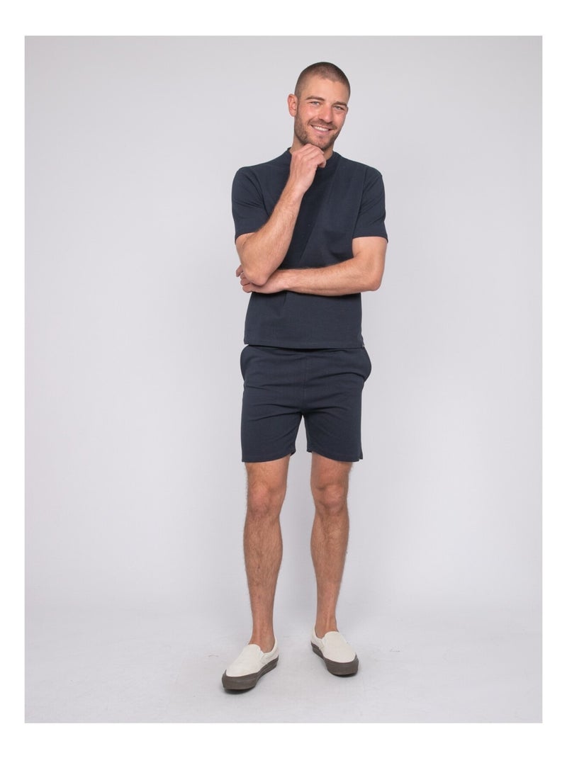 T-shirt uni NIMY Bleu marine - Kiabi