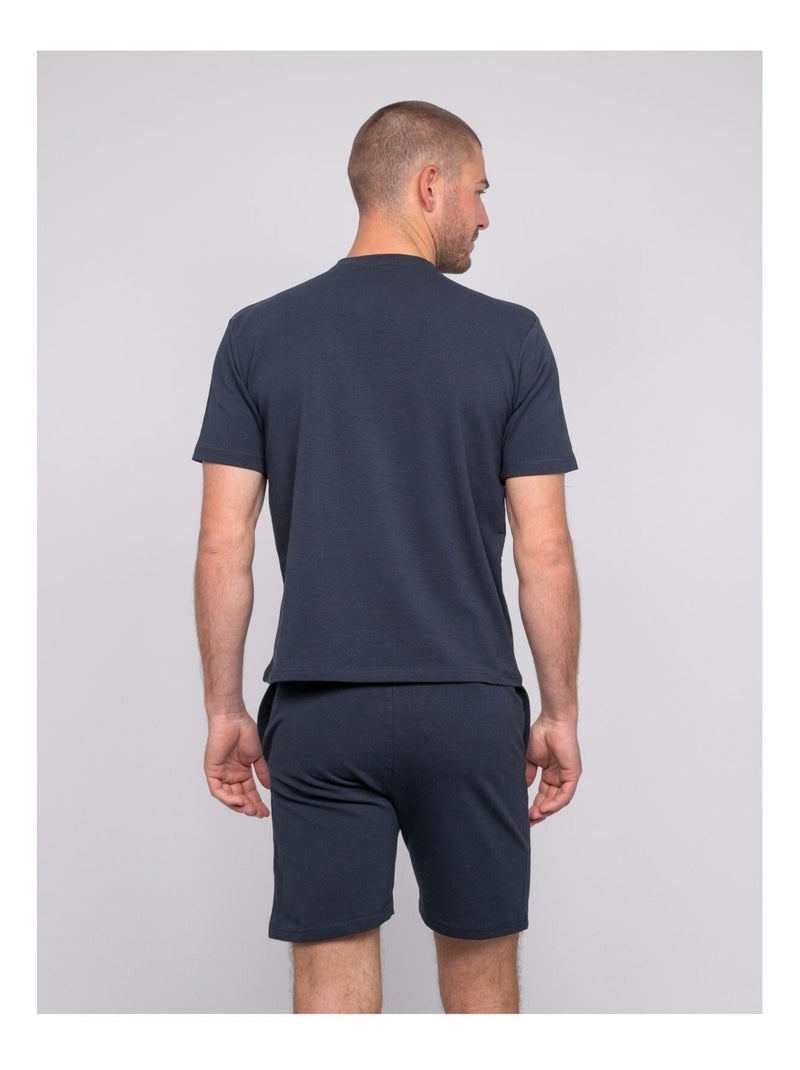 T-shirt uni NIMY Bleu marine - Kiabi