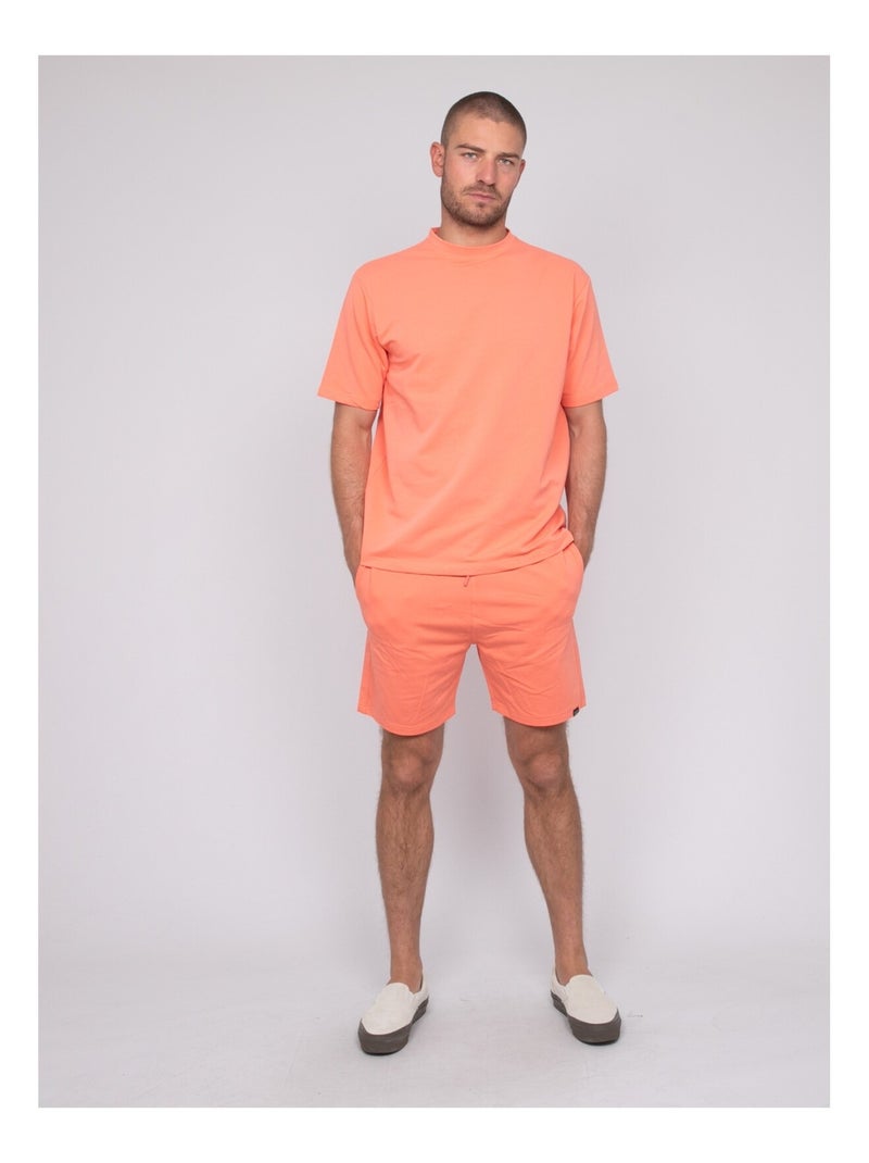 T-shirt uni NIMY Orange corail - Kiabi