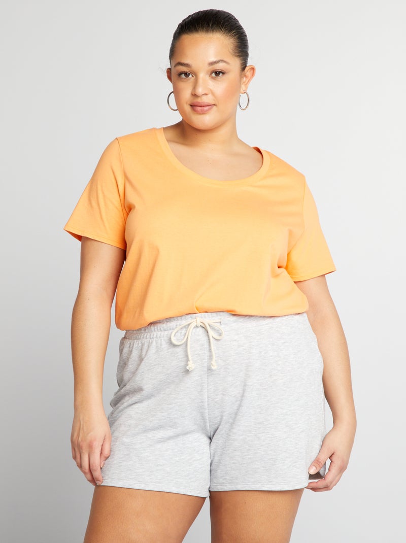T-shirt Uni Orange - Kiabi