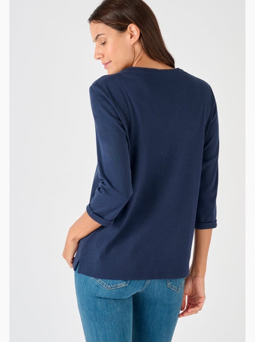 T-shirt uni ou imprimé pur coton - damart - Kiabi