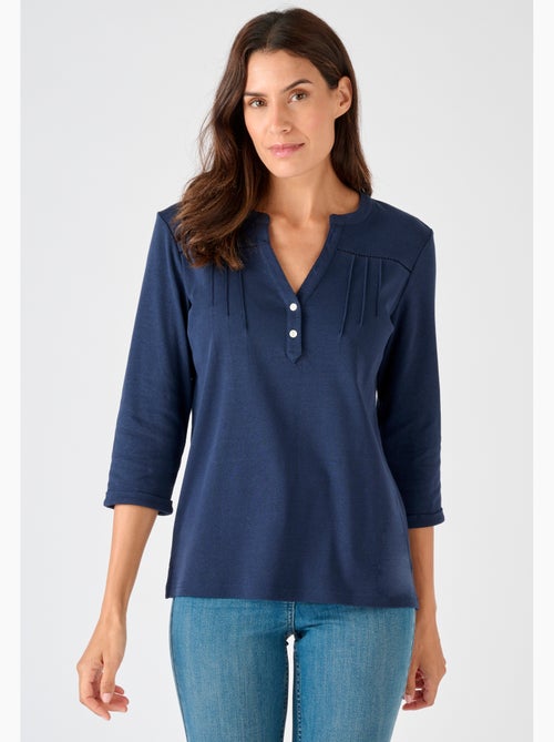 T-shirt uni ou imprimé pur coton - damart - Kiabi