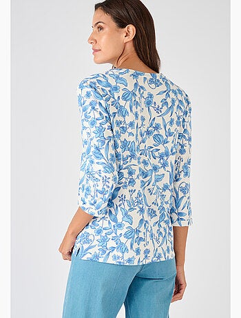 T-shirt uni ou imprimé pur coton - Damart