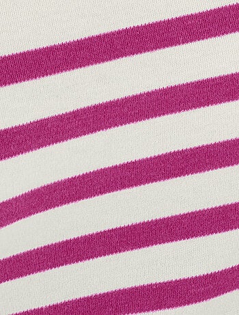 T-shirt uni ou rayé manches 3/4 - Happy D. by Damart
