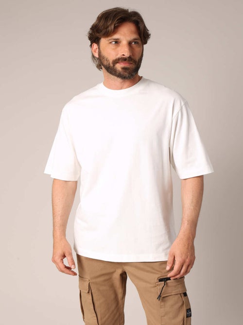 T-shirt uni oversize en 100% coton  'Deeluxe' - Kiabi