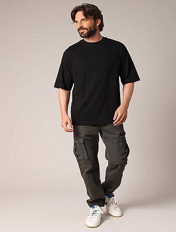 T-shirt oversize uni en 100% coton 'Deeluxe'