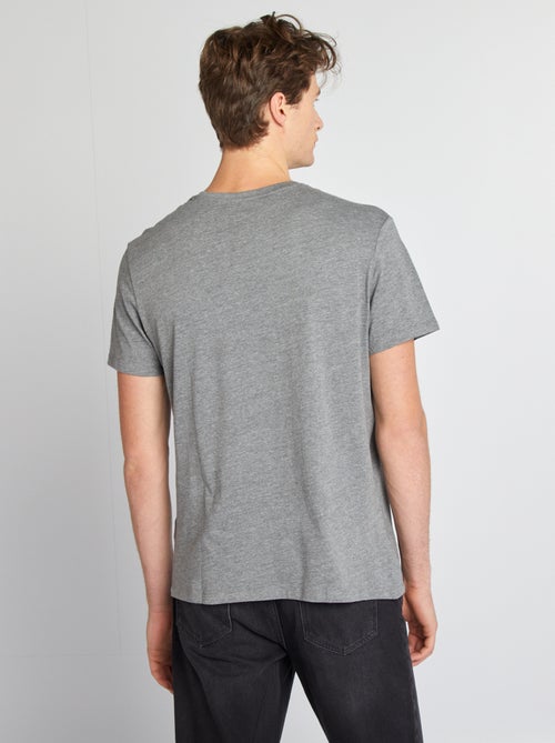 T-shirt uni pur coton +1m90 - Kiabi