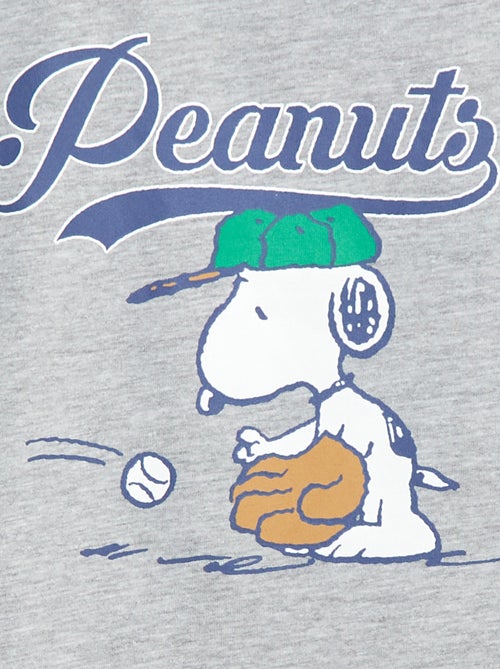 T-shirt uni 'Snoopy' en coton - Kiabi