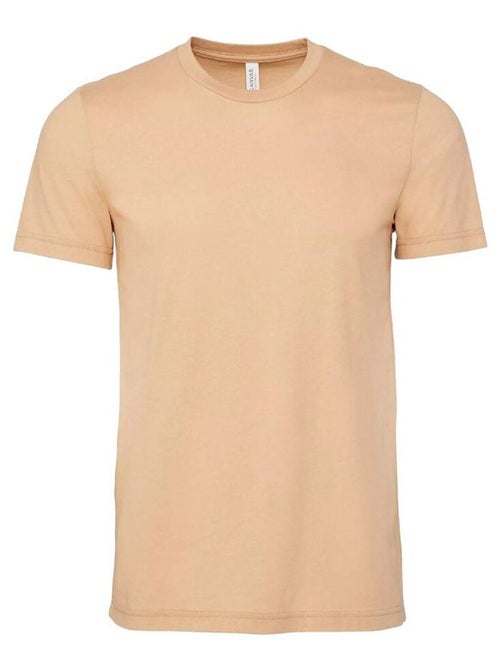 T-shirt unisexe à col ras du cou en jersey Canvas / T-shirt à manches courtes pour hommes - Kiabi