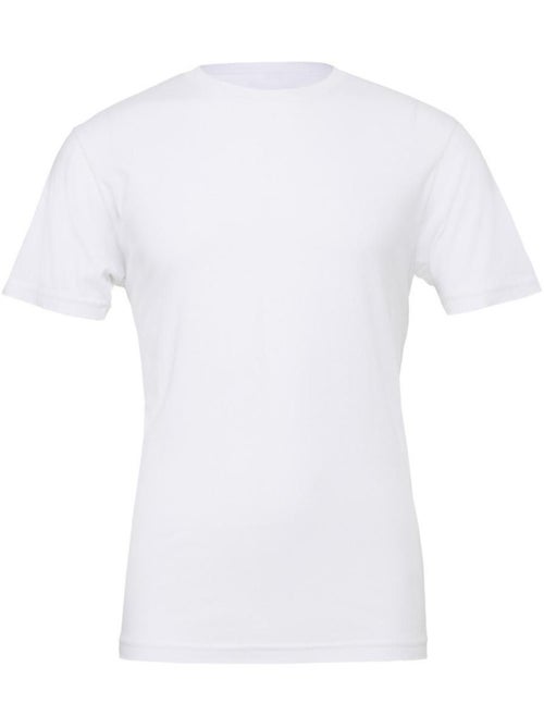 T-shirt unisexe à col ras du cou en jersey Canvas / T-shirt à manches courtes pour hommes - Kiabi