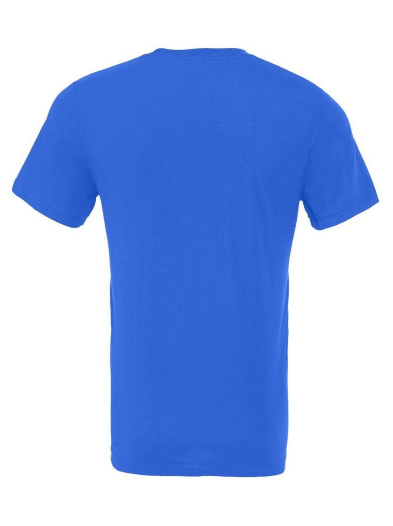 T-shirt unisexe à col ras du cou en jersey Canvas / T-shirt à manches courtes pour hommes Bleu roi - Kiabi