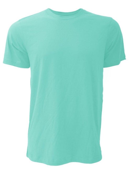 T-shirt unisexe à col ras du cou en jersey Canvas / T-shirt à manches courtes pour hommes - Kiabi