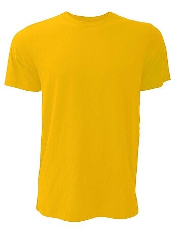 T-shirt unisexe à col ras du cou en jersey Canvas / T-shirt à manches courtes pour hommes