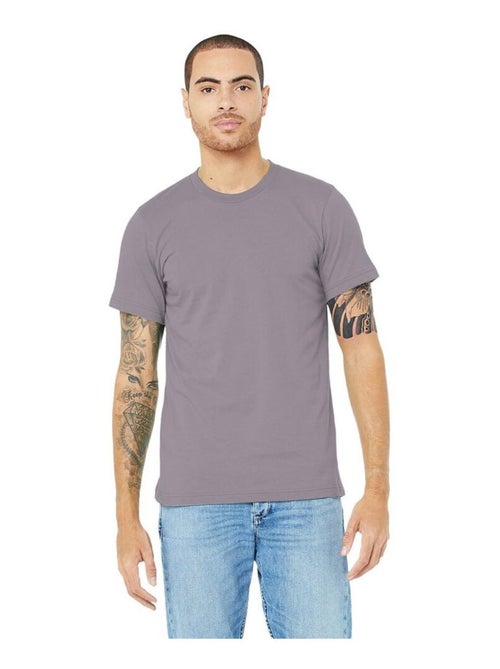 T-shirt unisexe à col ras du cou en jersey Canvas / T-shirt à manches courtes pour hommes - Kiabi