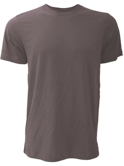 T-shirt unisexe à col ras du cou en jersey Canvas / T-shirt à manches courtes pour hommes - Kiabi