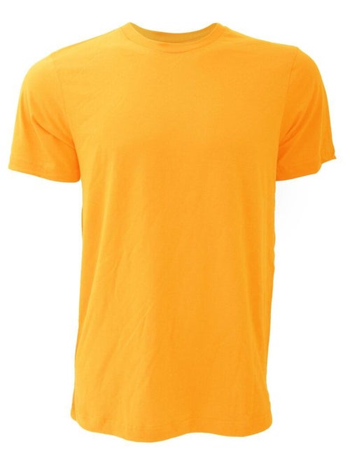 T-shirt unisexe à col ras du cou en jersey Canvas / T-shirt à manches courtes pour hommes - Kiabi