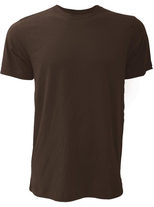 T-shirt unisexe à col ras du cou en jersey Canvas / T-shirt à manches courtes pour hommes - Kiabi