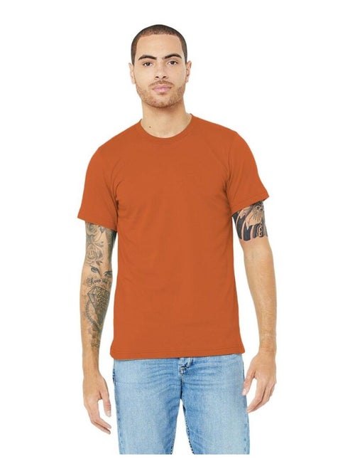 T-shirt unisexe à col ras du cou en jersey Canvas / T-shirt à manches courtes pour hommes - Kiabi