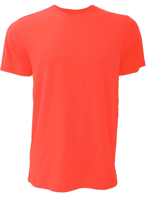 T-shirt unisexe à col ras du cou en jersey Canvas / T-shirt à manches courtes pour hommes - Kiabi