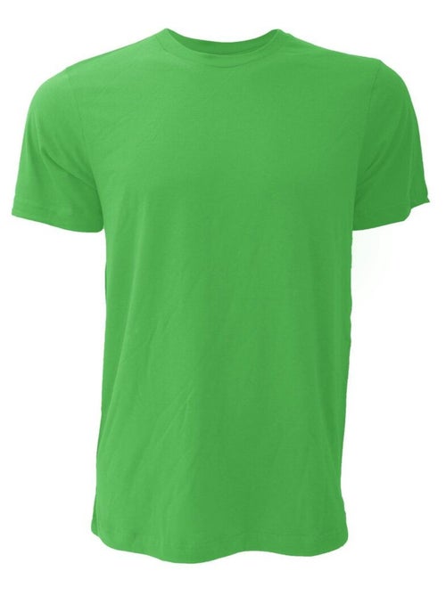 T-shirt unisexe à col ras du cou en jersey Canvas / T-shirt à manches courtes pour hommes - Kiabi